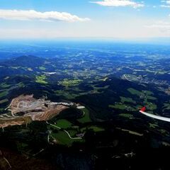 Flugwegposition um 12:24:27: Aufgenommen in der Nähe von Rabenwald, 8225, Österreich in 1870 Meter